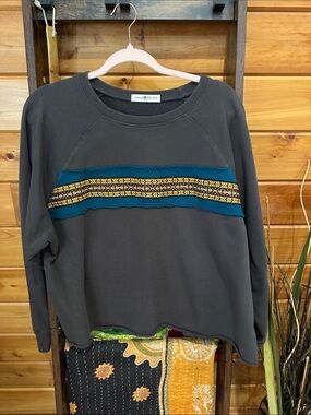 NATURAL LIFE Charcoal Gray Crewneck Sweatshirt L/XL